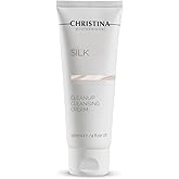 Christina Silk CleanUp Cleansing Cream for Face | Oil-Free Gel Texture, Relieves Irritation, Moisturizing Effect, Suitable For Dry & Sensitive Skin | 24-Hour Care, Ideal for Face Makeup Removal 120ml