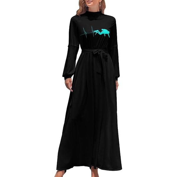 Amazon.com: Bowling Ball Maxi Dresses for Women Long Sleeve Dress Casual  Loose Party Dress : Clothing, Shoes & Jewelry