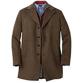 Paul Fredrick Men's Wool Blend Topcoat Olive 3X Large Tall