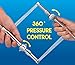 Aquaus 360 Bidet Spray Wand ONLY | NSF Certified - 3 Year Warranty - American Made -Dual Thumb Pressure Controls - Ceramic Disk Seals - Brass Body - Brass Valve Core - Includes 5'' inch Extension