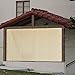 Alion Home Sun Shade Privacy Panel with Grommets on 4 Sides for Patio, Awning, Window Cover, Pergola or Gazebo - Banha Beige (8'x 8')