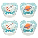 Dr. Brown's Classic Prevent Pacifier, 0-6m, Explore Blue, 4 Count