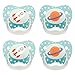 Dr. Brown's Classic Prevent Pacifier, 0-6m, Explore Blue, 4 Count