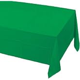 Touch of Color Party Paper Tablecloth, Emerald Green, 54 x 108 in, 12 ct | Convenient Party Decor Protects Your Table From Spills, Disposable Table Cover for Weddings, Birthdays, Holidays and More
