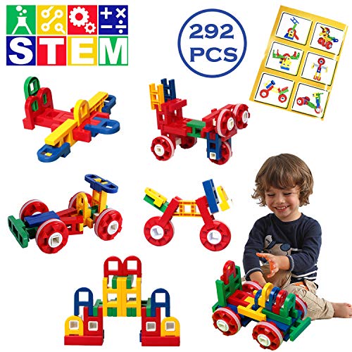 ZoZoplay STEM Toys Building Set Educational Construction Engineering Building Blocks Learning Toys Set for Boys and Girls Ages 3 4 5 6 7 8 9 10 Year Old Best Kids Toys Creative Fun Game (292 PCS) - Thumbnail 7