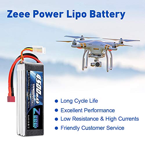 Zeee 3S LiPo Akku 11,1V 4500mAh 50C RC Batterie mit Deans T Stecker für RC Car RC Truck RC Auto Boot Helicopter LKW RC… – Bild 3