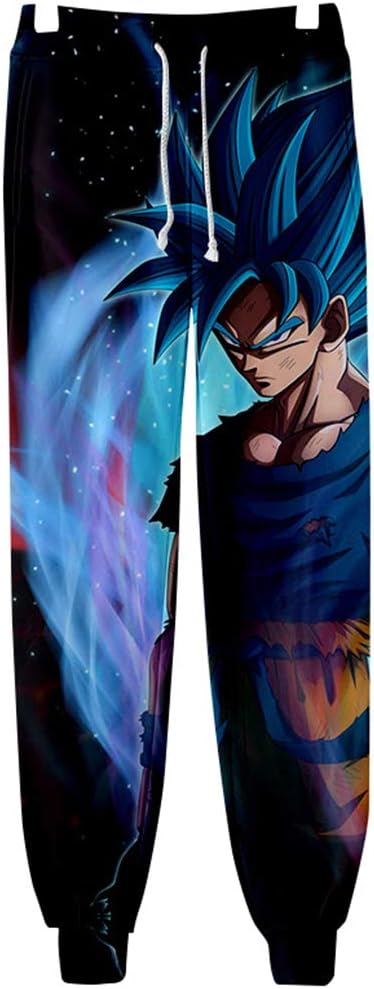 Fbestfan Men Women 3D Joggers Sweatpants Trousers Sport Track Casual Baggy Athletic Pants Dragon Ball Z Goku Super Saiyan