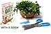 Familio - Herb Scissors - Kitchen Shear - E-BOOK bonus - Multipurpose gadgets with 5 Multi Blades and Cleaning Comb - Heavy Duty Stainless Steel - Chopper Cutter Fresh and Dry Herbs - Color Blue
