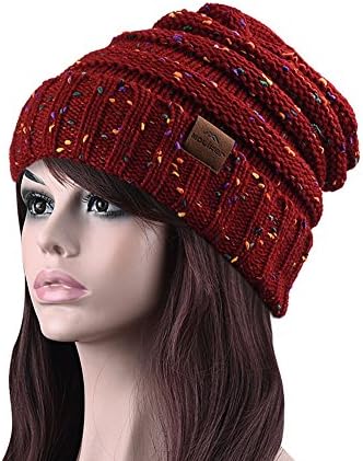 Knit Beanie，ASILA Unisex Winter Warm Slouchy Wool Hat Skull Cap for Women&amp;Men (LLBB3001)