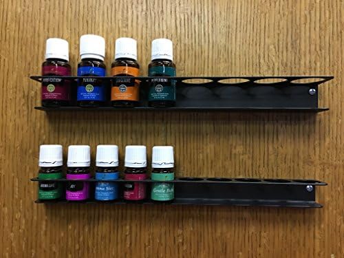 Aromatherapy Essential Oil Display Wall Rack Carrying Case Storage Case Box Essential Oils Holder Stand on Cupboard or drawer Set of 2 racks