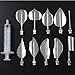 Mujiang Gelatin Art Tools 3D Jelly Cake Tools Create Amazingly Stainless Steel Jelly Cake Needles Coming with Syringe BD223
