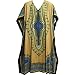 Yoga Trendz Men's Bohemian African Dashiki Print Ethnic Caftan Kaftan (Beige)