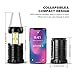 ALLPAIPAI Camping Lantern, 4 Pack LED Lantern with Magnetic Base &12 AAA Batteries - Best Camping Gear Battery Powered Lantern Flashlight for Emergency, Hurricane, Power Outage (Black, Collapsible)