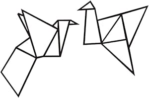 Lxtmgzgf 1 / Pc Estilo De Moda Geometría Papel Grúas Pegatina Patrón De