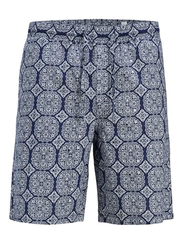 JACK & JONES Jpstjaiden Seersucker AOP Short Mi Jnr, Ocean Cavern, 15 Anni