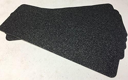 Safe Way Traction 4" X 12" Resilient Rubberized Adhesive Anti Slip Non Skid Safety Tape Treads Black 3510-4X12-12 Case of 12