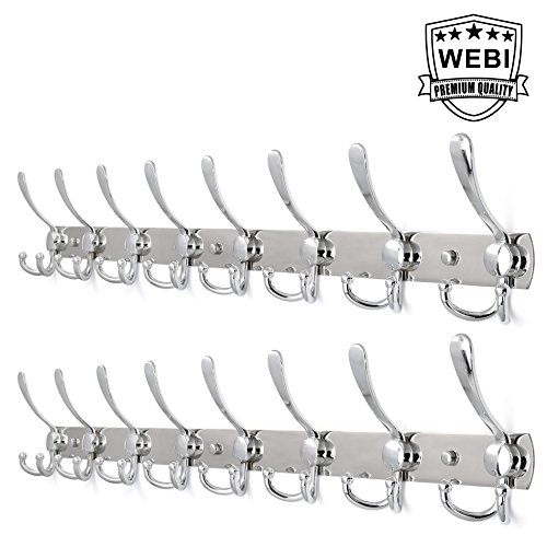 Webi Coat Rack Wall Mounted Long Tri Hooks Hanging Desertcart