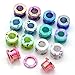 PiercingJ 14pcs Mixed Colors Punk Acrylic Screw Tunnel Stretcher Ear Stretching Kit 12g 8g 6g 4g 2g 0g 00g 1/2