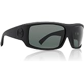 VonZipper Men's Clutch Rectangular 55mm Sunglasses - Black Satin/Grey