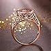 BEUU Gemstone Ring Rose Gold Rings For Women Jewelry Ring Women'S Fashion Gold Earring Silver Wedding All Sizes