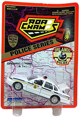 Road Champs Diecast Police Series 1:43 Scale Orlando Police White Car Replica