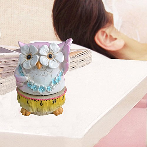 GIFTME 5 Owl Cartoon Kitchen Timer Cooking Timer Cute Timer Reminder(Bluish green) - Thumbnail 6