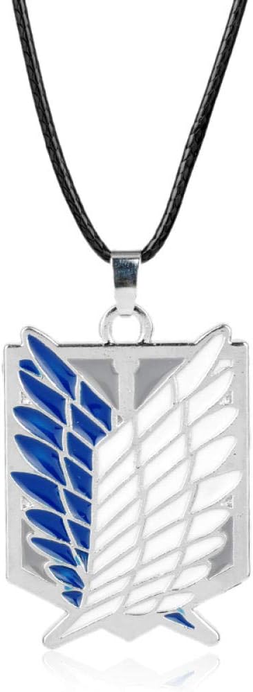 Mens Necklace Necklace Pendant Alloy Chain Anime Peripheral Pendant Necklace Attack On Titan Scout Regiment Logo Necklace Survey Corps Erwin Smith Accessories Jewelry