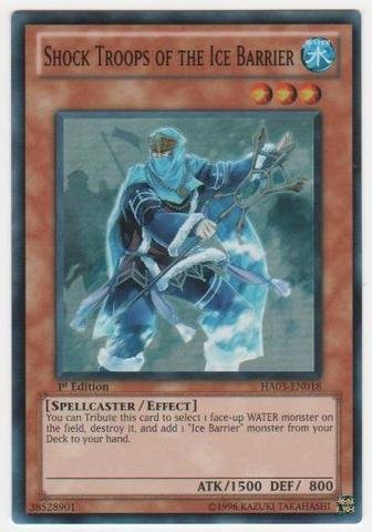 Yu-Gi-Oh! - Shock Troops of the Ice Barrier (HA03-EN018) - Hidden Arsenal 3 - 1st Edition - Super Rare