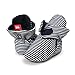 Baby Booties Newborn Baby Fluffy Slippers Cute Infant Crib Shoes Cozy Cotton Warm Boots with Non Skid Bottom 6-12Months Dark Grey