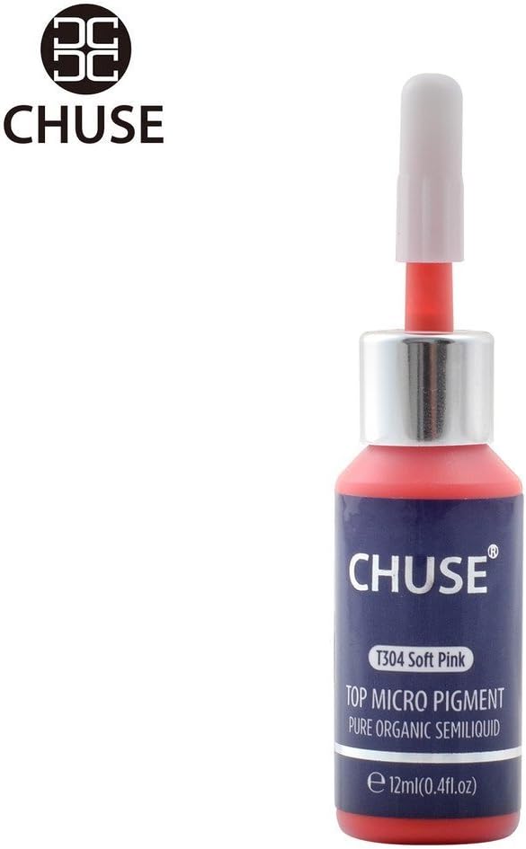 CHUSE PMU Lip Pigments 0.4oz/12ml (T304 Soft Pink), 12 ml (Pack of 1)
