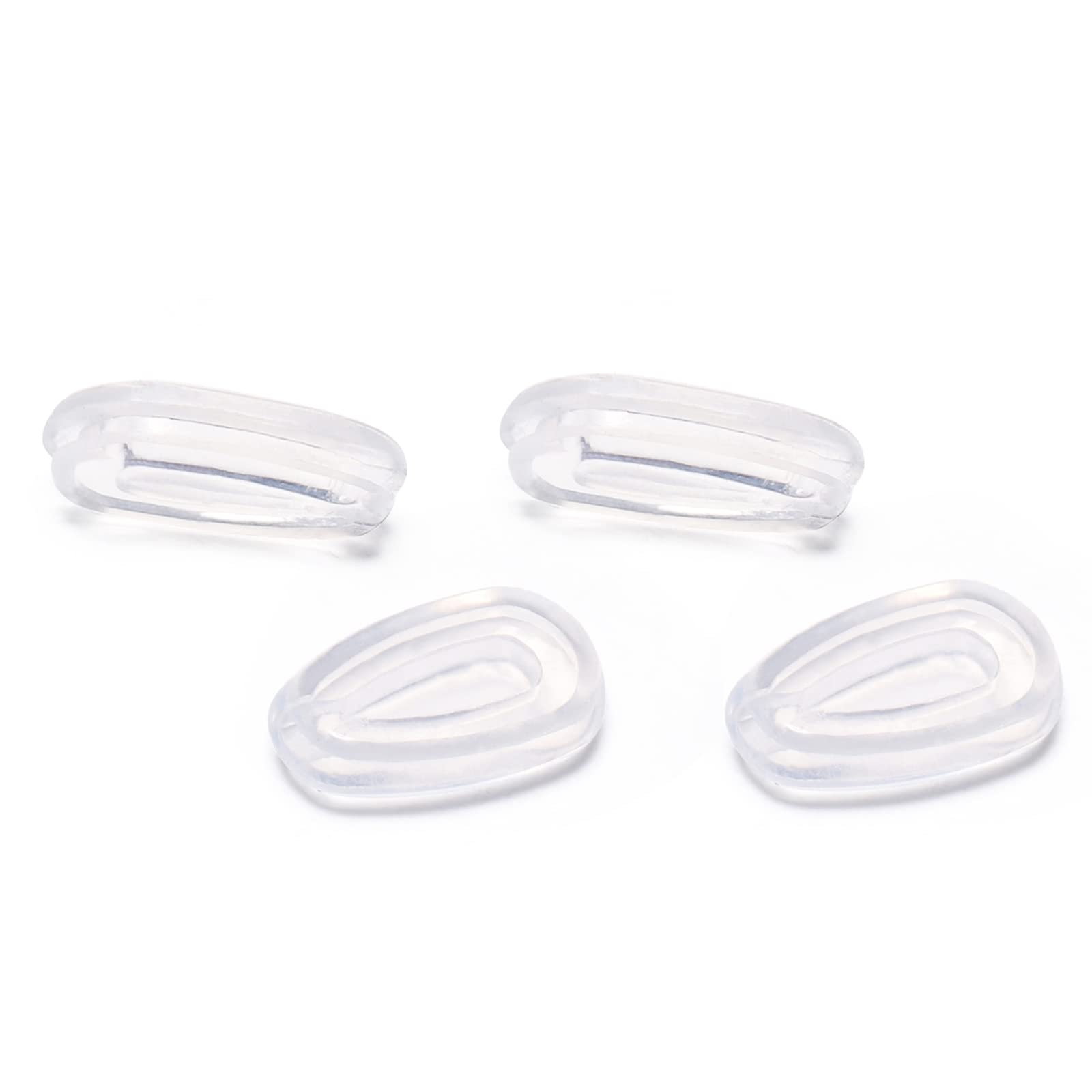 PapaViva Replacement Nose Pads Nose Pieces for Oakley Holbrook Metal OO4123-2 Pairs Packed-Clear