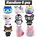 WATINC 6pcs Jumbo Animal Squeeze, Slow Rising Animal Squeeze Toys for Lovely Kids Party Favors, Kawaii Cream Scented Stress Relief Kids Toys