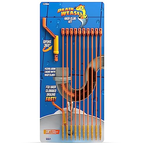 FlexiSnake Drain Weasel Sink Snake Hair Clog Remover Tool, Sink, Pipe