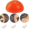 2PCS Hedgehog Balance Pods, Pimples Pilates Ball with Pump, Half Spiky Fitness Domes for Kids Adults Sports, Foot…