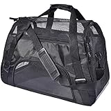 PPOGOO Large Pet Travel Carriers 20.9x10.2x12.6 22lb(10KG) Soft Sided Portable Bags Dogs Cats Airline Approved Dog Carrier,Black,Upgraded Version PPOGOO Large Pet Travel Carriers 20.9x10.2x12.6 22lb(10KG) Soft Sided Portable Bags Dogs Cats Airline Approved Dog Carrier,Black,Upgraded Version