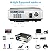 CAIWEI LCD Wireless Bluetooth Video Projectors WXGA 4200 Lumen Smart Multimedia HDMI Home Theater Movie Projector HD 1080P,Built-in Android 6.0 LED WiFi Proyector for Smartphone Xbox PS4 Wii DVD APPsthumb 3