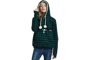 Jomago Womens Pet Carrier Thin Hoodies Kitten Puppy Pouch Shirts Animal Holder Hood Long Sleeve Sweatshirt