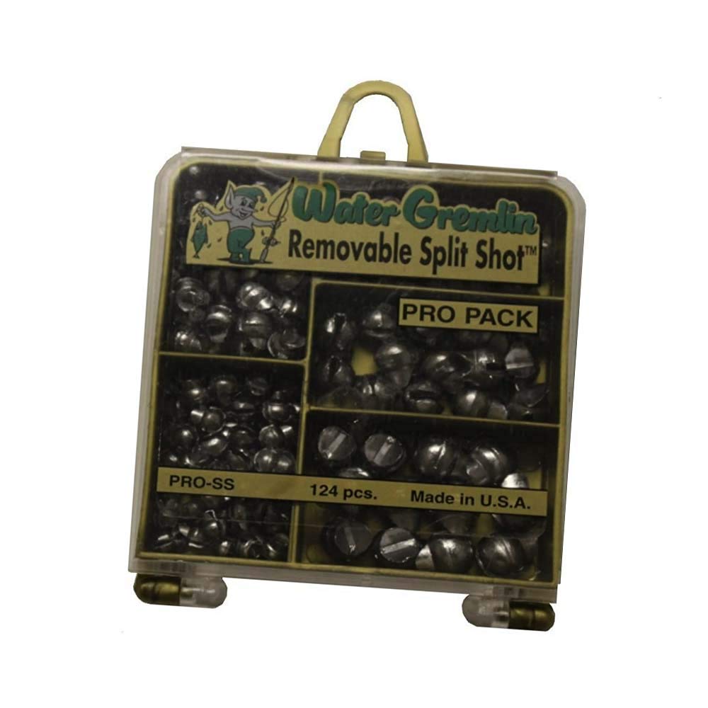 Water Gremlin Removable Split Shot Pro Pack, 48ea/BB, 36ea/3/0, 16ea/7, 12ea/5, 12ea/4, Multi: Sports & Outdoors