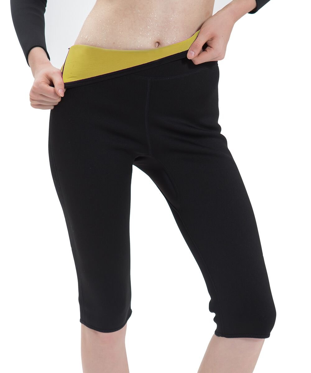 SETENOW Women\'s Slimming Pants Hot Neoprene for Weight Loss Fat Burning Sweat Sauna Capris Leggings Shapers 2XL