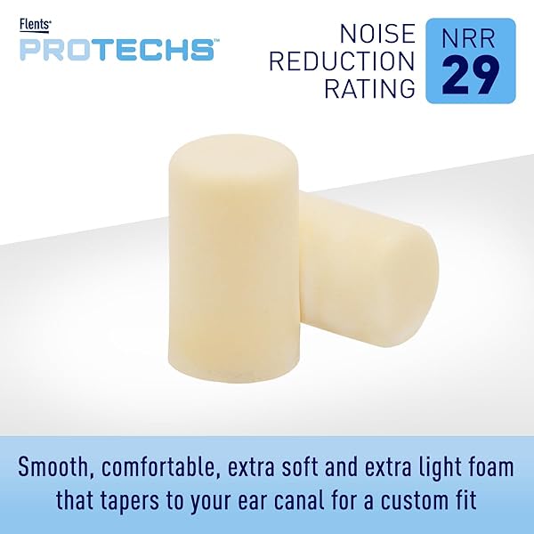 FLENTS EAR PLUGS, 6 PAIR FOR SLEEPING, SNORING, LOUD NOISE, TRAVELING, CONCERTS, CONSTRUCTION, & STUDYING, FOAM EARPLUGS, NRR 29 **NEW FORMULA**