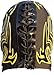 Deportes Martinez Mexican Wrestling Mask – Authentic Luchador Lucha Libre Mask, Handmade in Mexico – Pro Fit Adult Size – Dr Wagner Black Yellow