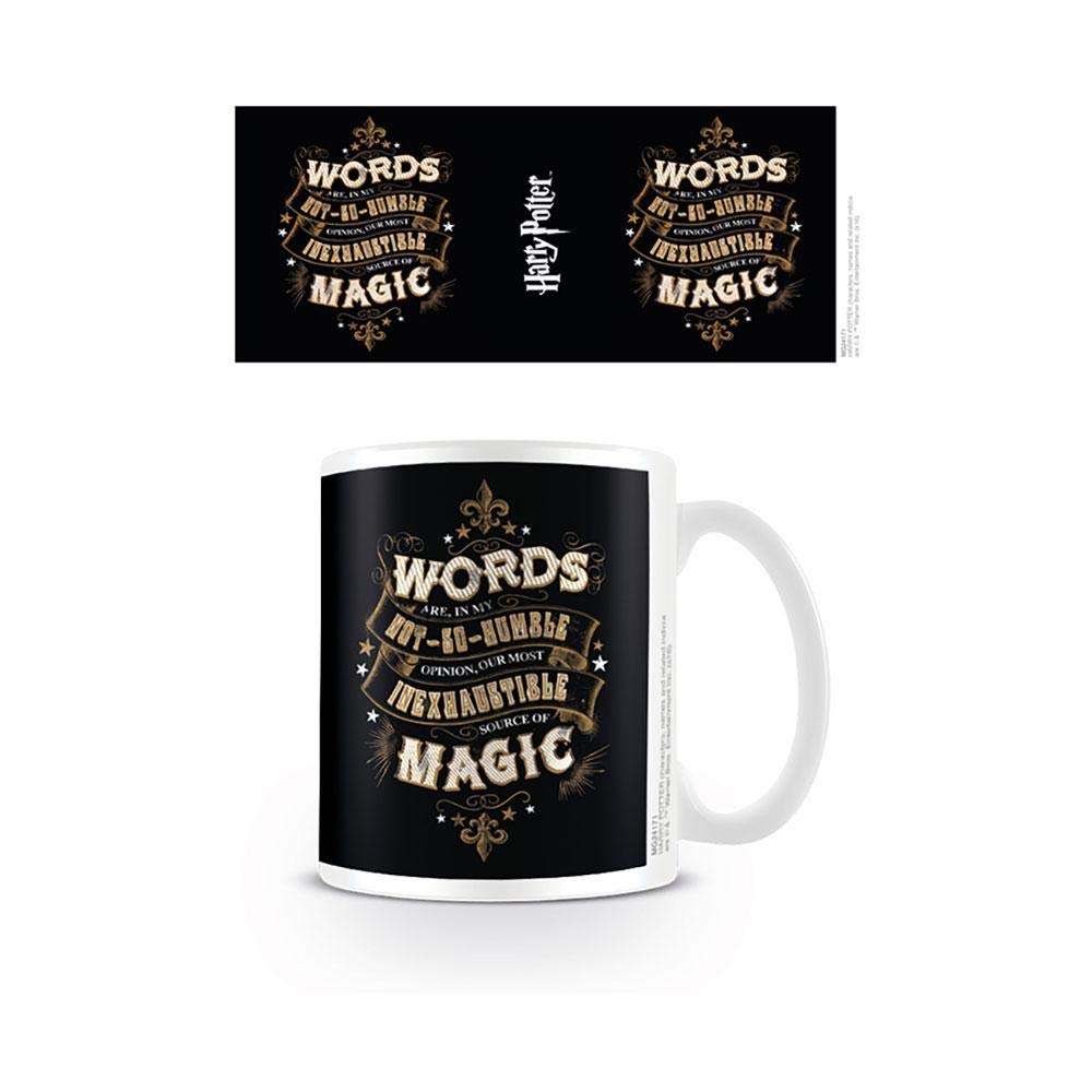 Pyramid International Harry Potter Ceramic Mug with Dumbledor Magic Words Graphic In Presentation Box - Merchandise, Multicoloured, 315 ml