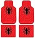 Spider-Man Web Spider Logo Marvel Comics Car Truck SUV Front and Rear Seat Rubber Floor Mats - 4PCS