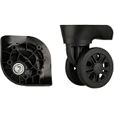 fengshuiluck GH8 Luggage Wheels Replacement 2Pcs Spinner Wheel(DL-W170#) | Suitcase Wheels Replacement Repair Kits with 5 Screw Holes,Suitable for Travel Enthusiasts to Replace Damaged Luggage Wheels