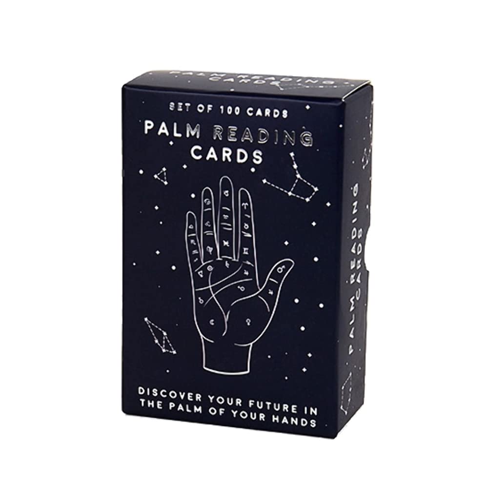 Gift Republic GR700016 Palm Reading Cards, Black, one Size