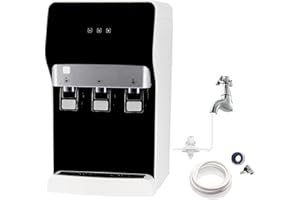 Soopyk Self-Cleaning Bottleless Water Cooler Dispenser Countertop Built-in Filtration System 4 Stage Filters with Tri Temp Dispense and Night Light