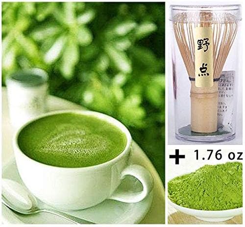1x 50G Pure Organic Health Matcha Green Tea Powder+1xbamboo Chasen Whisk Durable Brush Tool 78 Set Pack