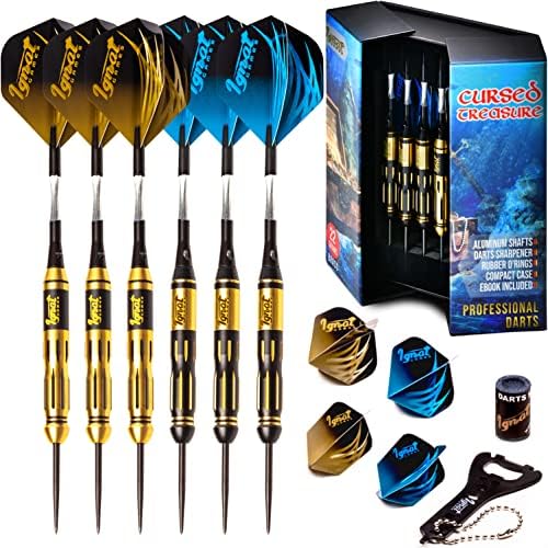 IgnatGames Darts Metal Tip Set Professional Darts with Stylish Case