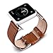 5 Colors for Apple Watch Bands 38mm and 42mm, Fullmosa Jan Calf Leather Replacement Band/Strap for Apple Watch Series 3, iWatch Series 3, Series 2, Series 1, Sport 2015 2016 2017, 42mm Brown
