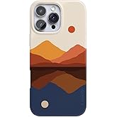 Casely iPhone 16 Pro Case | Opposites Attract | Day & Night Mountains | Compatible with MagSafe | Classic Ultra Slim Design
